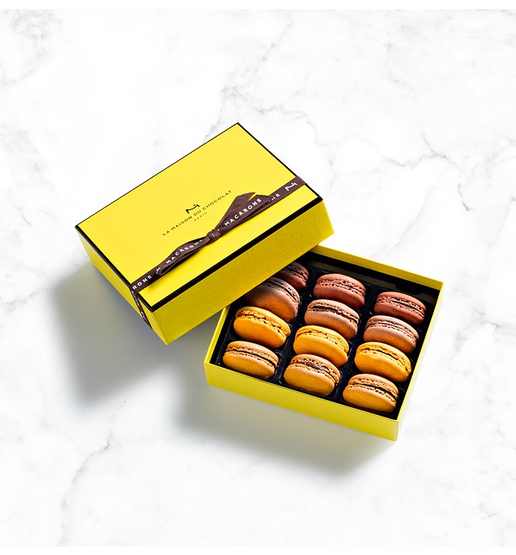 Macarons Gift Box 12 Pieces La Maison Du Chocolat